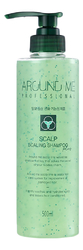 Отшелушивающий шампунь для волос и кожи головы WELCOS Around Me Scalp Scaling Shampoo Plus, 500мл
