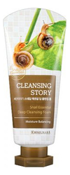 Пенка для умывания Муцин улитки WELCOS Cleansing Story Snail Essential Deep Cleansing Foam
