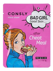 Тканевая маска для детоксикации кожи лица CONSLY Bad Girl Good Skin After Cheat Meal Mask Sheet