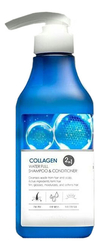Шампунь-кондиционер для волос с коллагеном FarmStay Collagen Water Full Shampoo & Conditioner