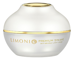 Антивозрастной легкий крем для лица со змеиным ядом LIMONI Premium Syn-Ake Anti-Wrinkle Light Cream