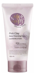 Пенка для умывания WELCOS Cleansing Story Deep Cleansing Foam Pink Clay