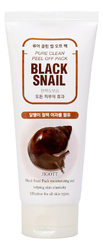 Маска-пленка для лица с муцином черной улитки JIGOTT Black Snail Pure Clean Peel Off Pack
