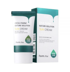 Восстанавливающий солнцезащитный крем FARMSTAY Cica Farm Nature Solution Sun Cream SPF50+ PA++++