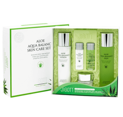 Набор для лица с экстрактом алоэ Jigott Aloe Aqua Balance Skin Care 3Set