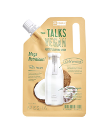 Ночная маска MISSHA Talks Vegan Squeeze Pocket Sleeping Mask Mega Nutritious