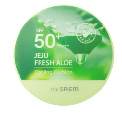  Кушон охлаждающий с алоэ THE SAEM Jeju Fresh Aloe Cooling Cushion SPF50+ PA+++ - 12 гр