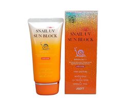 Солнцезащитный крем с муцином улитки Jigott Snail UV Sun Block Cream SPF50+ PA+++