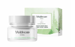 Освежающий крем для лица Muldream Vegan Green Mild Fresh Facial Cream