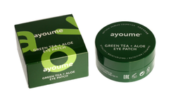Патчи для глаз от отёчности с Зелёным Чаем и Алоэ Вера AYOUME Green Tea + Aloe Eye Patch