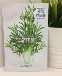 Тканевая маска с чайным деревом  The Saem Natural Mask Sheet Tea Tree