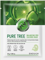 Тканевая маска с чайным деревом Enough Pure Tree Balancing PRO Calming Mask Pack