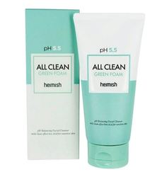 Слабокислотный гель для умывания для чувствительной кожи HEIMISH pH 5.5 All Clean Green Foam