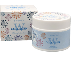 Крем для лица отбеливающий W Collagen Whitening Premium Cream Enough