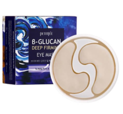Укрепляющие тканевые патчи для глаз с бета-глюканом Petitfee B-Glucan Deep Firming Eye Mask