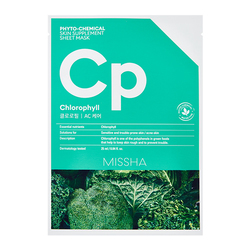 Успокаивающая маска для лица MISSHA Phyto-chemical Skin Supplement Sheet Mask (Chlorophyll/AC Care)