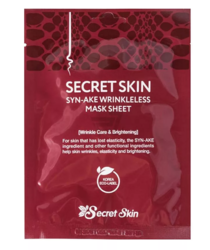 Антивозрастная тканевая маска со змеиным ядом Secret Skin Syn-Ake Wrinkleless Sheet