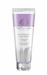 Крем для волос против перхоти с маслом чайного дерева, нимом и пажитником Mitvana Anti-Dandruff Hair Cream