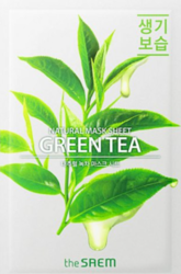 Маска тканевая с экстрактом зеленого чая The Saem Natural Green Tea Mask Sheet