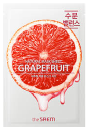 Маска тканевая грейпфрут The Saem Natural Skin Fit Mask Sheet Grapefruit