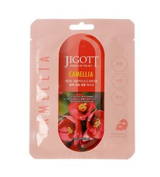 JIGOTT Тканевая Ампульная Маска с экстрактом Камелии - Camellia Real Ampoule Mask