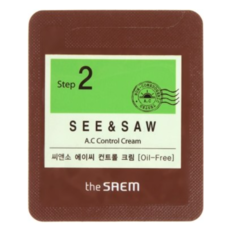 Крем для контроля чистоты и жирности кожи The Saem See & Saw AC Control Cream, пробник
