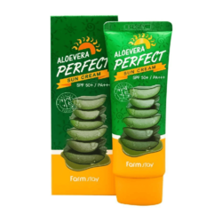 Солнцезащитный крем для лица и тела с алоэ FarmStay Aloevera Perfect Sun Cream SPF 50+ PA+++