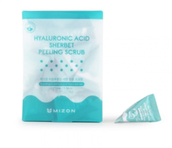 Скраб для лица с гиалуроновой кислотой MIZON Hyaluronic Acid Sherbet Peeling Scrub