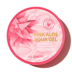 Универсальный розовый гель 94% алоэ для лица и тела The Saem Pink Aloe Aqua Gel
