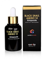 Ампульная сыворотка с муцином черной улитки EYENLIP Black Snail Amino 14 Ampoule 