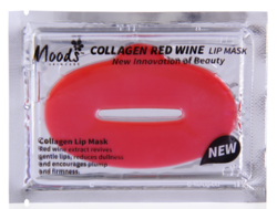Патчи для губ с красным вином MOODS COLLAGEN RED WINE LIP MASK
