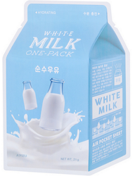A'PIEU Тканевая увлажняющая маска с молочными протеинами White Milk One-Pack