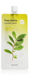 Ночная маска для лица MISSHA Pure Source Pocket Pack (Green Tea)