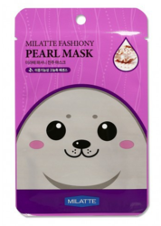 Тканевая маска для лица MILATTE с экстрактом жемчуга FASHIONY PEARL MASK SHEET