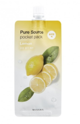 Ночная маска для лица MISSHA Pure Source Pocket Pack (Lemon)