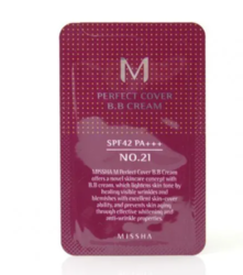 Пробник, ББ крем MISSHA M Perfect Cover BB Cream SPF42/PA+++ 