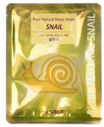 Тканевая маска с муцином улитки THE SAEM Pure Natural Mask Sheet Snail